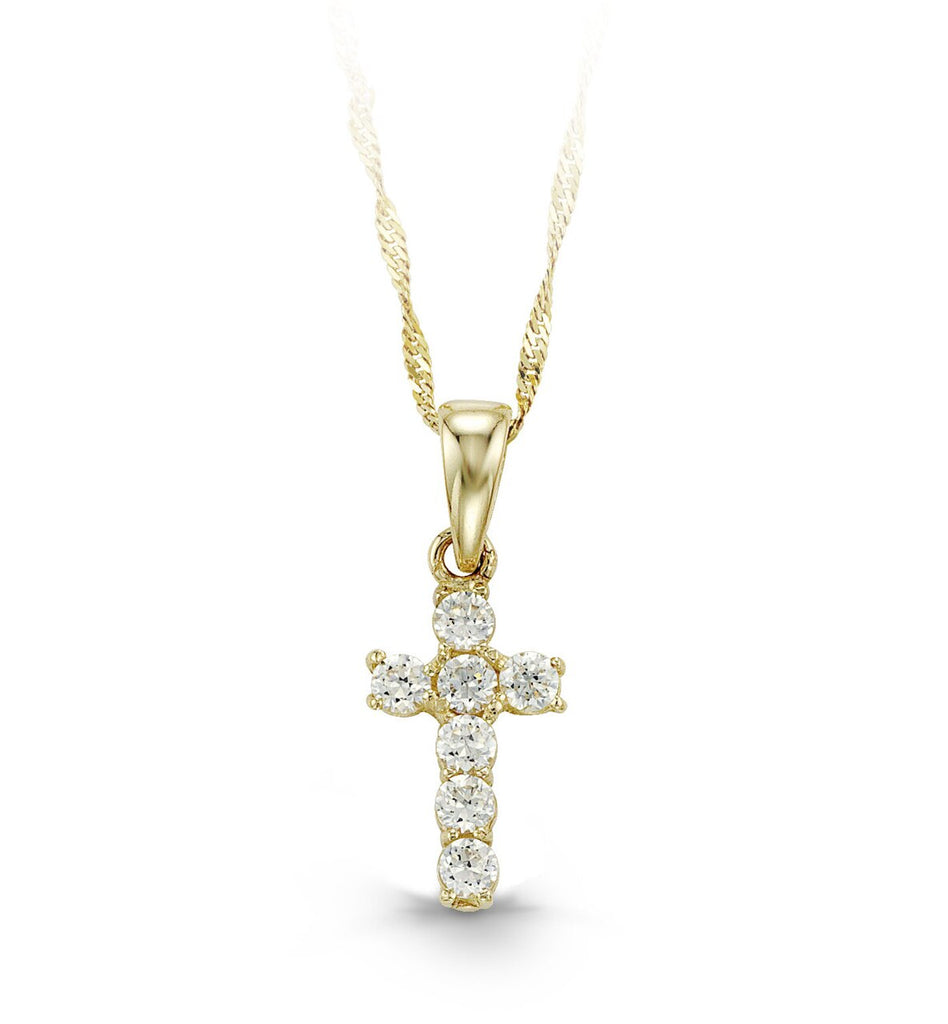 9ct Gold Crucifix Cross Pendant | Angus & Coote